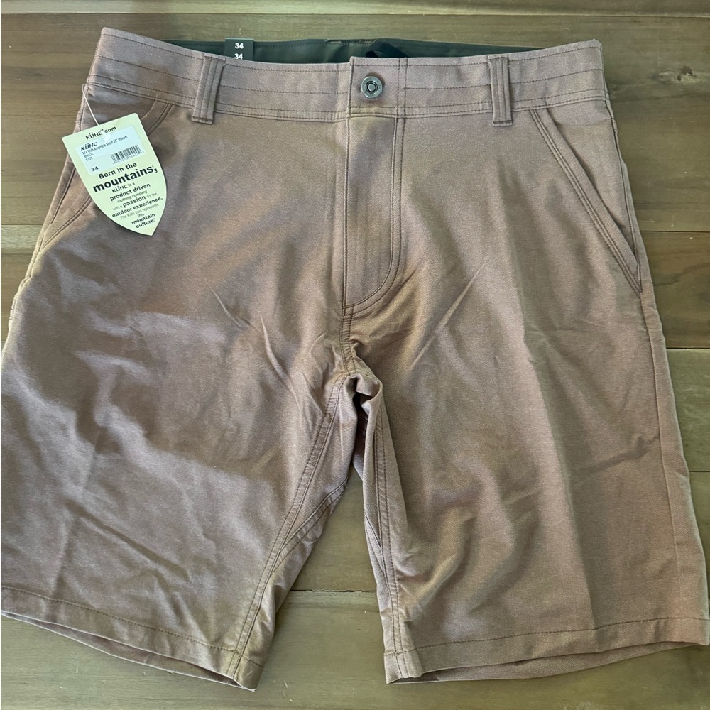 Kuhl Men’s Shift Amphibia short.  Size 34, 10” inseam.  Brick color.